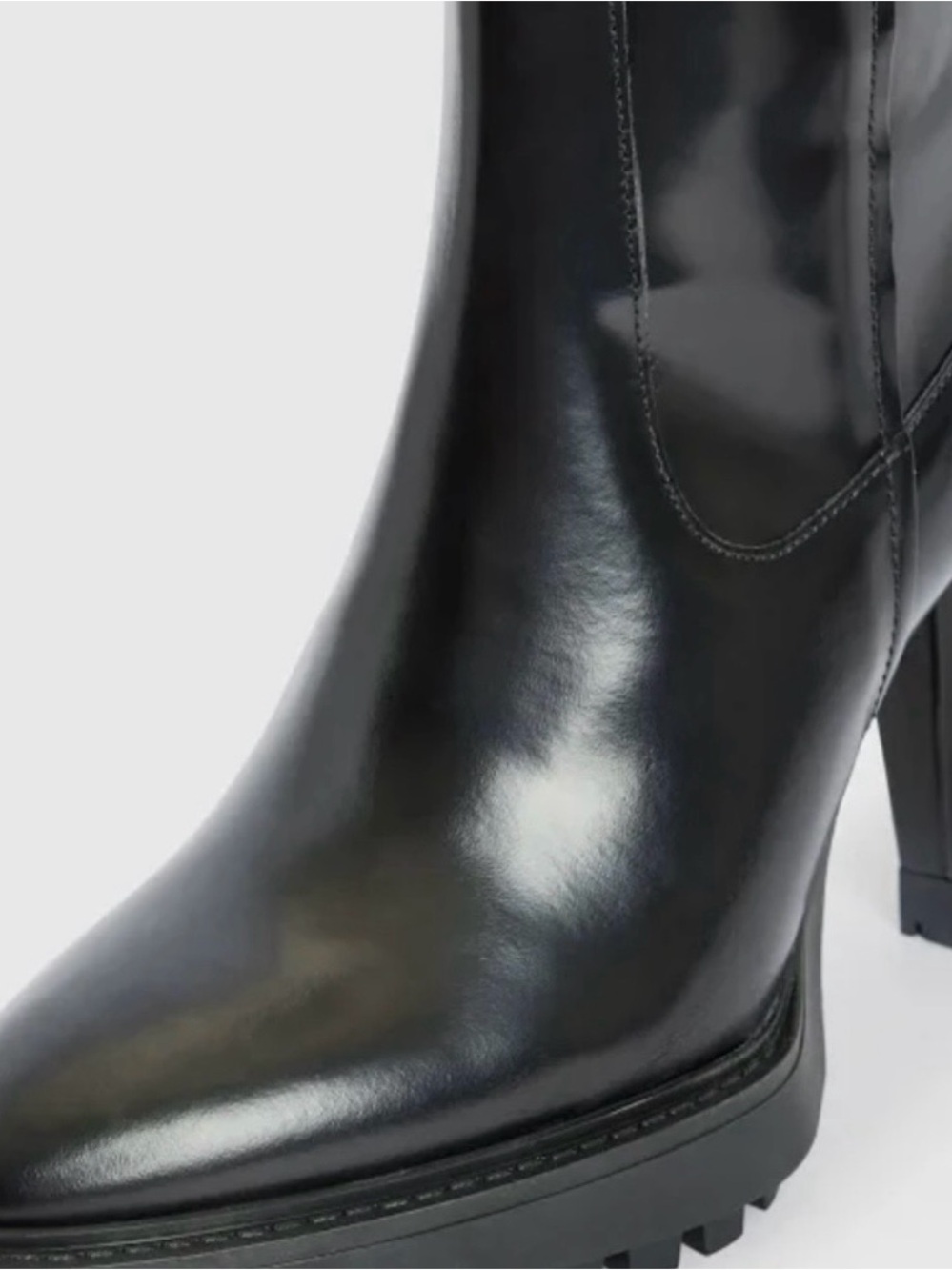 ALLSAINTS Harlem knee-high platform boots. - Picture 6 of 10